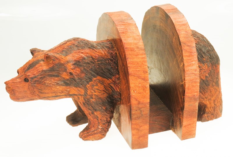 Bear Body Napkin Holder - Ironwood Carving  |  EarthView
