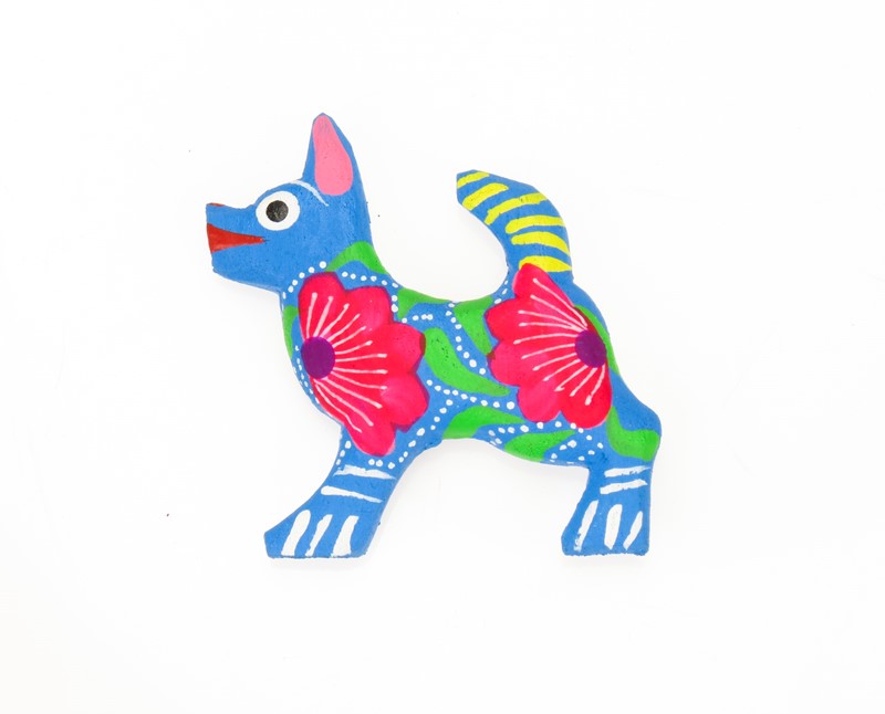 Dog Magnet - Oaxacan Wood Carving  |  EarthView