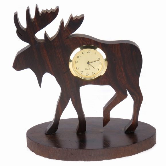 Moose Silhouette Clock EV-8421