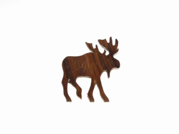 Moose Silhouette Drawer Pull - Ironwood Carving | EarthView