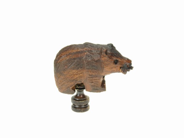 Bear with Fish Finial EV-5530