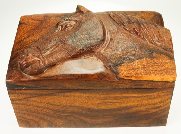 Horse Box - Ironwood Carving | EarthView