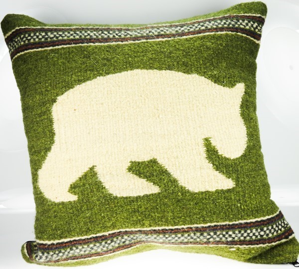 Zapotec Black Bear Pillow EV-7306