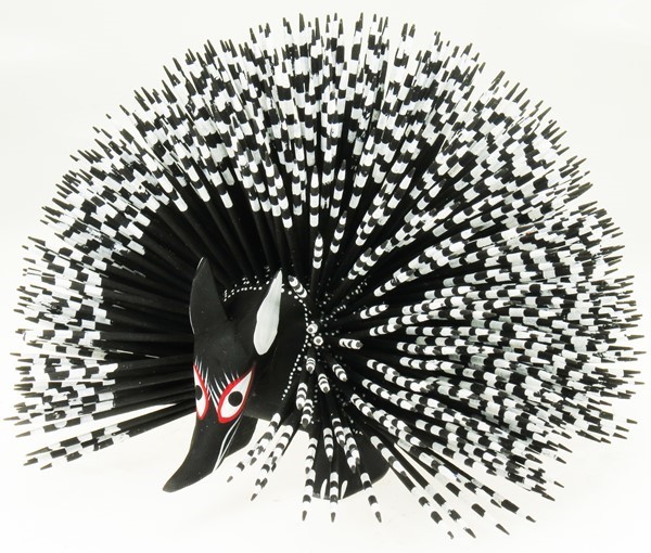 Black Porcupine - Oaxacan Wood Carving | EarthView