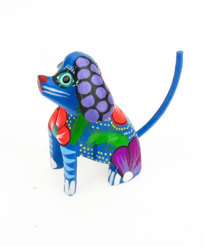 Dog sitting - Oaxacan Wood Carving  |  EarthView